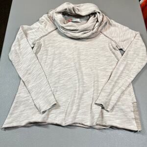 Free People FP Beach Cocoon Cowl Neck Pullover One Body Slouchy Heathered Tan OS